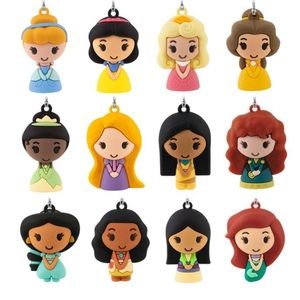 Disney Hallmark Princess Mini Christmas Ornament Countdown Calendar Tree Display